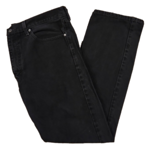 Levi Strauss & Co Black 505 Straight Leg Denim Jeans